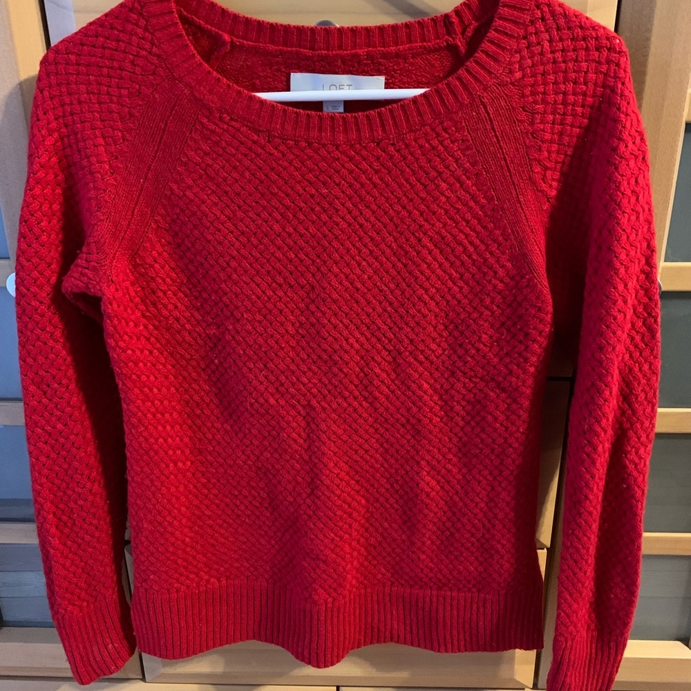 LOFT Red Sweater